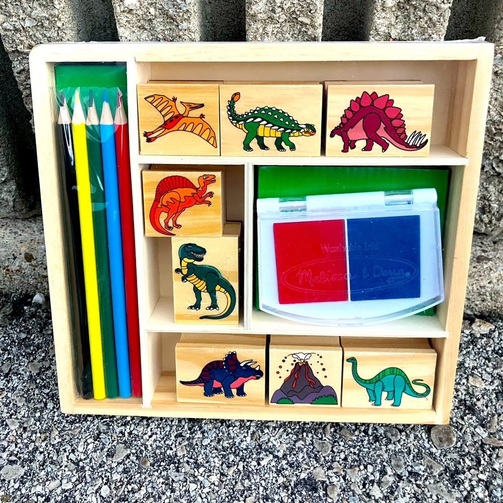 Sealed Melissa & Doug Dinosaur Stamp Set